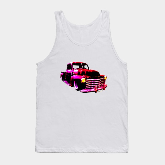 Chevy Rat Rod Pickup Pop Stand Tank Top by vivachas